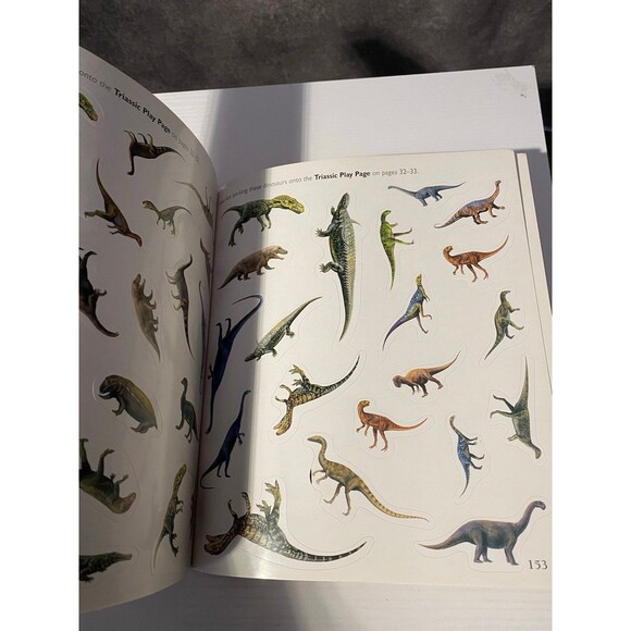 Dinosaurs Sticker-Pedia Jinny Johnson w/ CD-ROM Over 400 Stickers Silver Dolphin - Picture 3 of 10